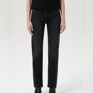 Agolde Pinch Waist 90s Jeans in Black Tea